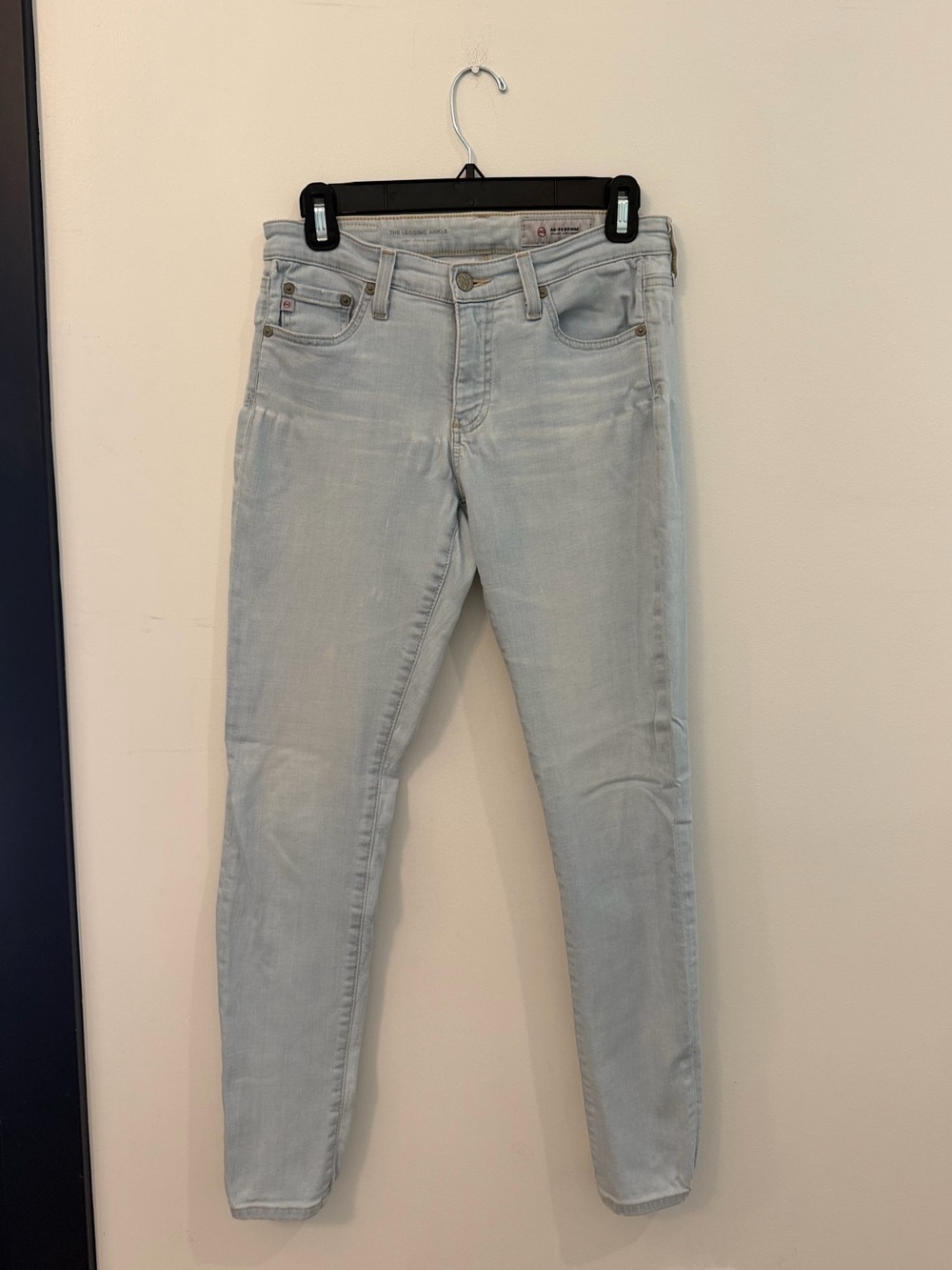Ag Adriano Goldschmied Pale Wash Skinny Legging Jeans